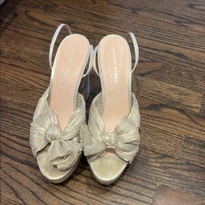 Loeffler Randall Gold Women's Slingback Heels